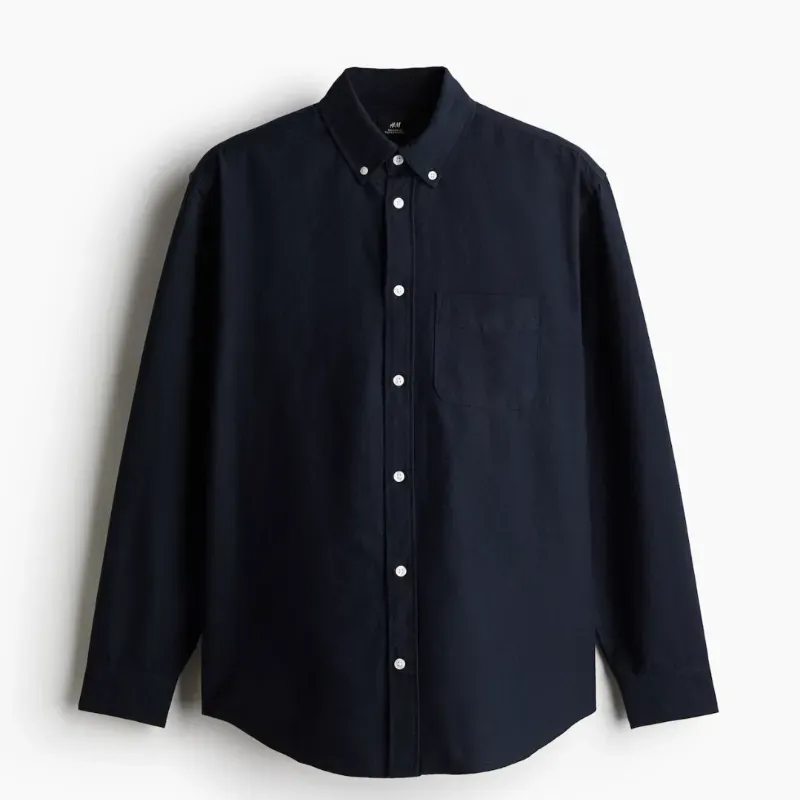 Camisa Azul Oscuro H&M