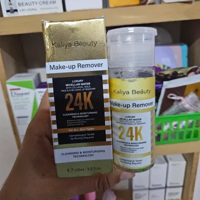 Agua micelar de lujo con oro coloidal desmaquillante para rostro