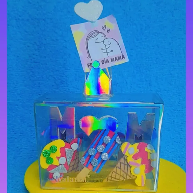 Caja transparente para Mamá 