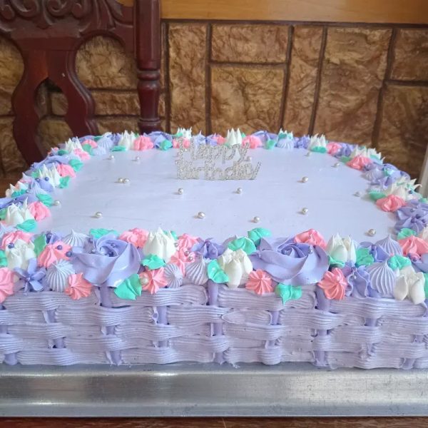 Cake bandeja completa relleno de leche condensada