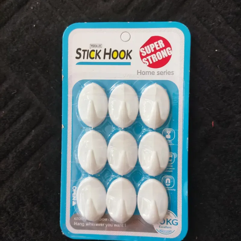 Set 9 ganchos para baño