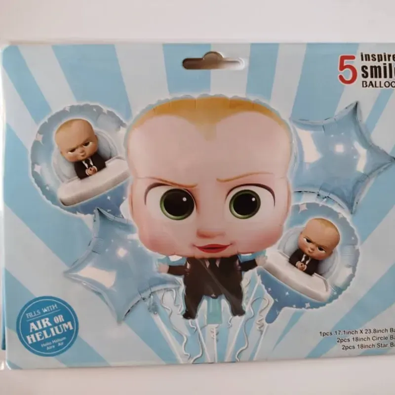 Set de globos de 5 piezas temáticos y de fiesta