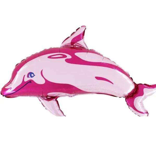 Globo de delfín rosado de 40"