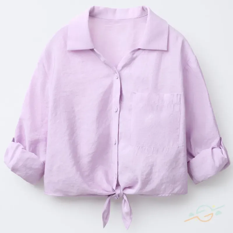 Camisa morada ZARA