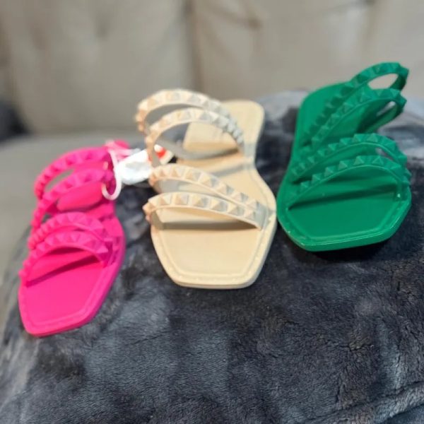 Sandalias planas varios colores