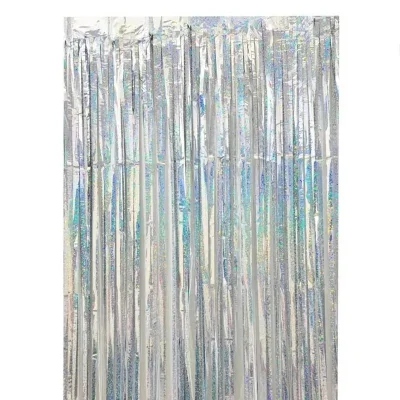 Cortina metalizada para Cumpleaños (de flecos)