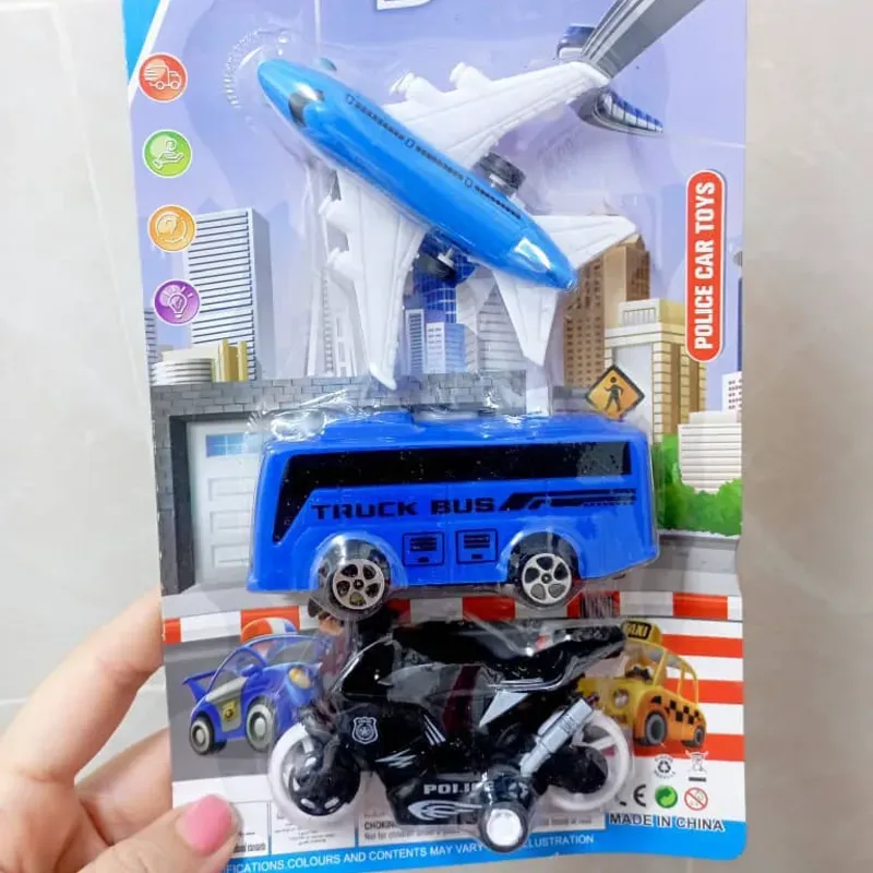 Set de avión+ bus+ moto