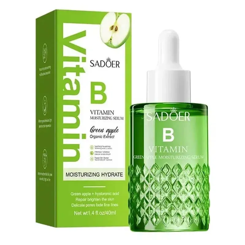 Serum Sadoer con vitamina B, ácido hialurónico y manzana verde 