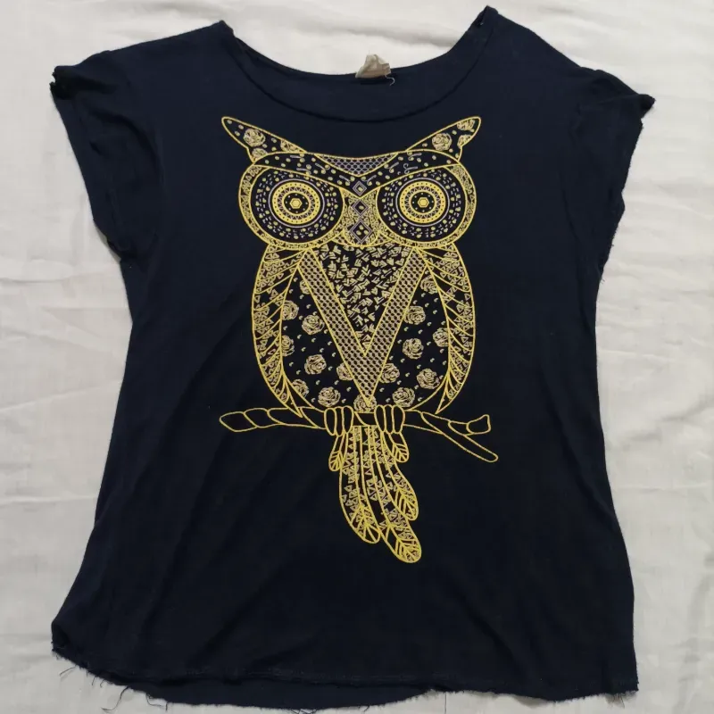 Pullover Azul con búho.