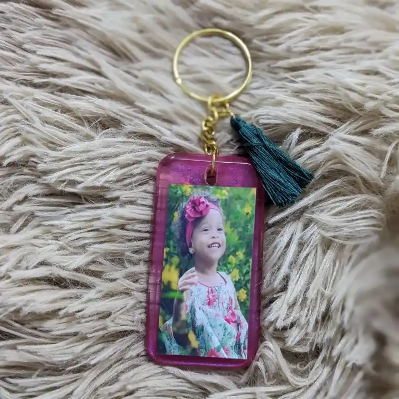 Llaveros rectangulares con foto