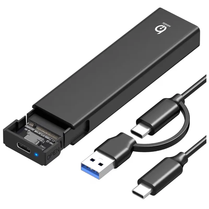 Carcasa Xiaobi adaptadora para discos m.2 soporta hasta 8tb USB 3.2 gen 2 (10gbps)