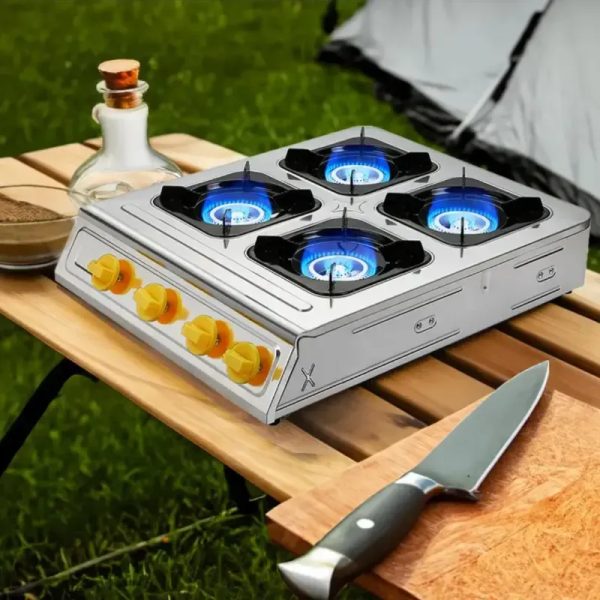 Fogon de gas de 4 quemadores