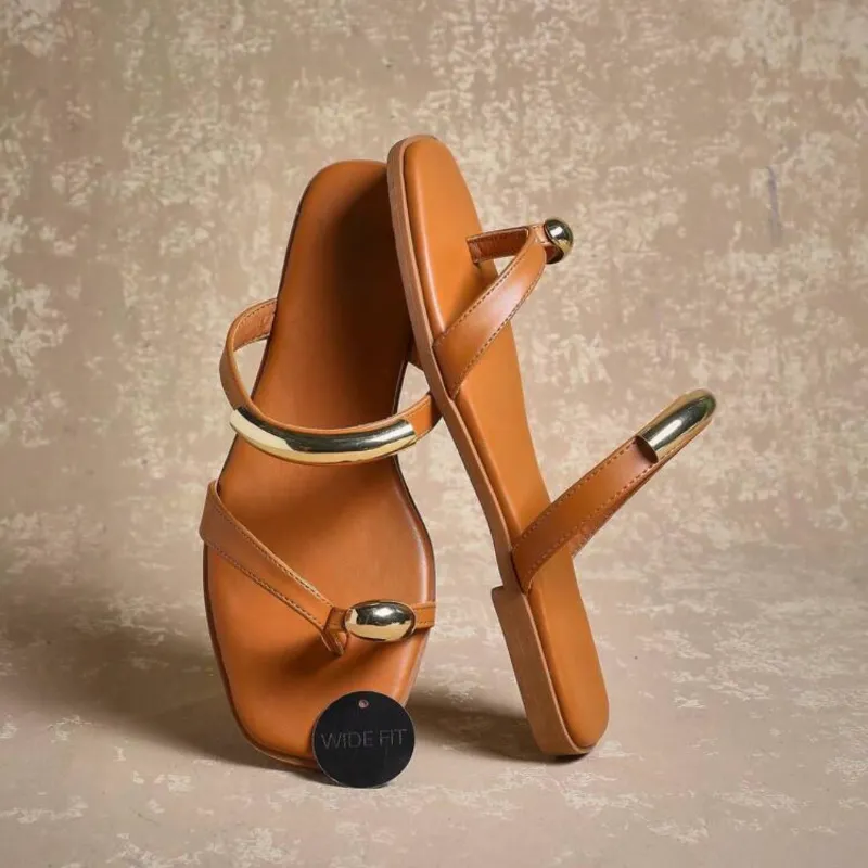 Sandalias planas carmelita