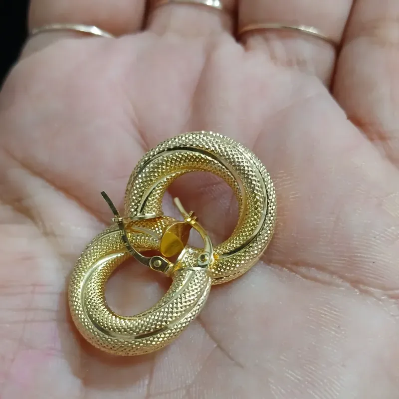 Argollas de tubo gordo