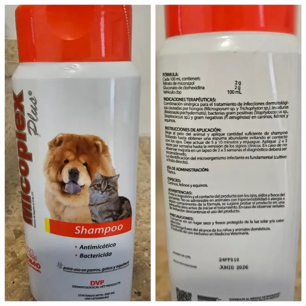 SHAMPOO MICOPLEX PLUS 350 ML (ANTIMICÓTICO, BACTERICIDA)