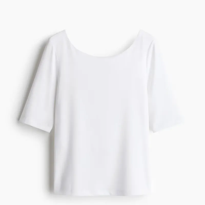 Top escote bailarina H&M