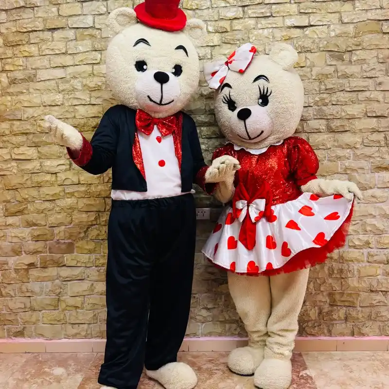 Pareja de osito rojo en oferta