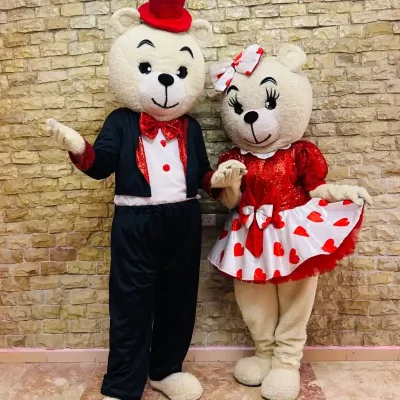 Pareja de osito rojo en oferta