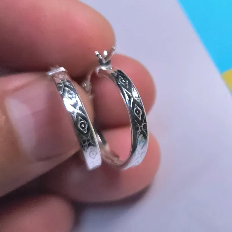 Argollas de plata 925 #18