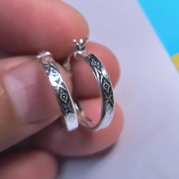 Argollas de plata 925 #18