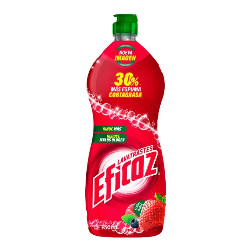 Lavatrastes Eficaz frutos rojos 750ml
