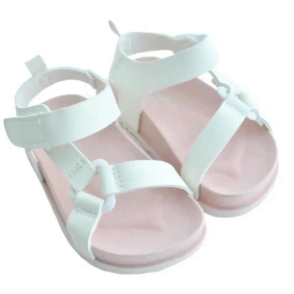 Sandalias Blancas con Aros para Bebé