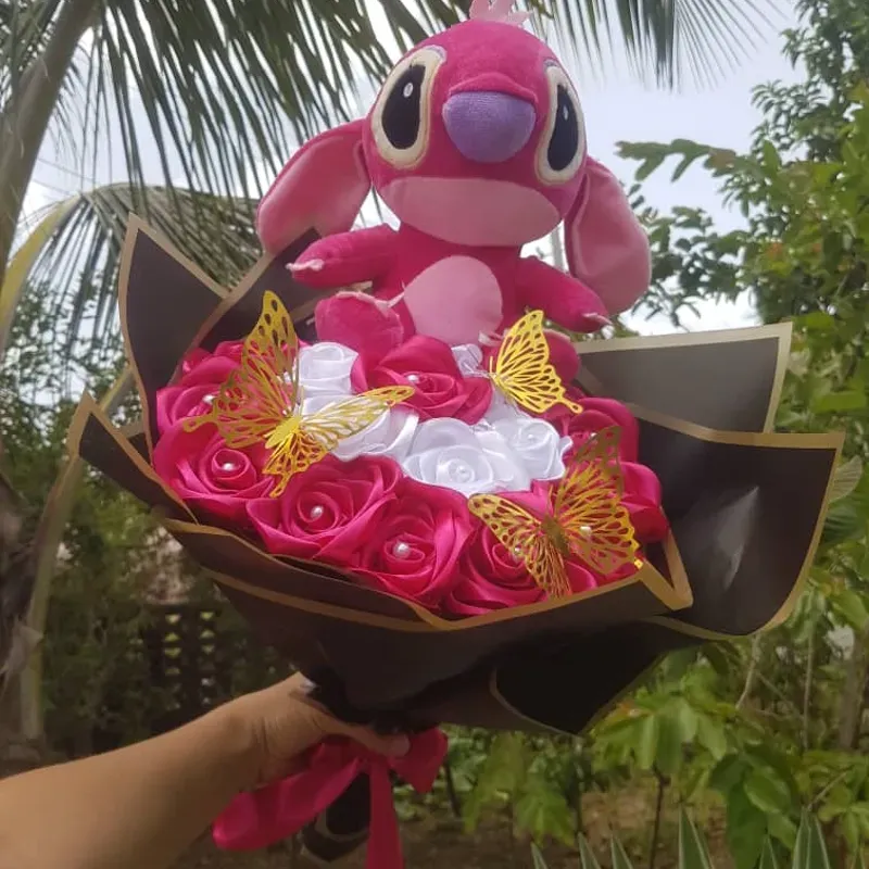 Ramo de 20 Rosas Eternas con peluche
