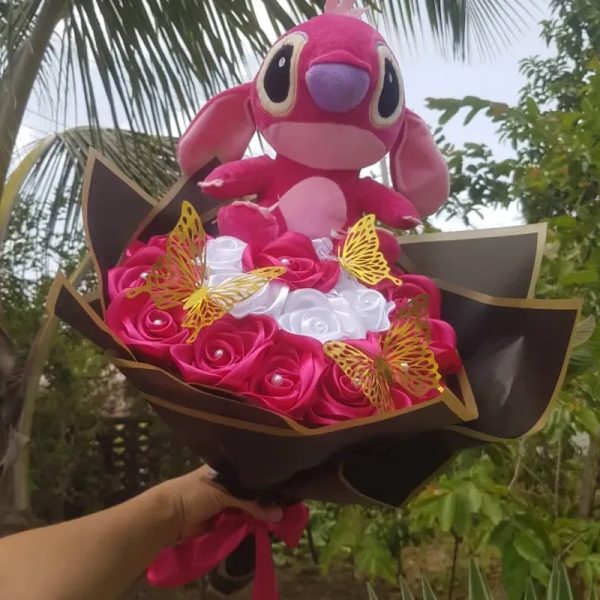 Ramo de 20 Rosas Eternas con peluche