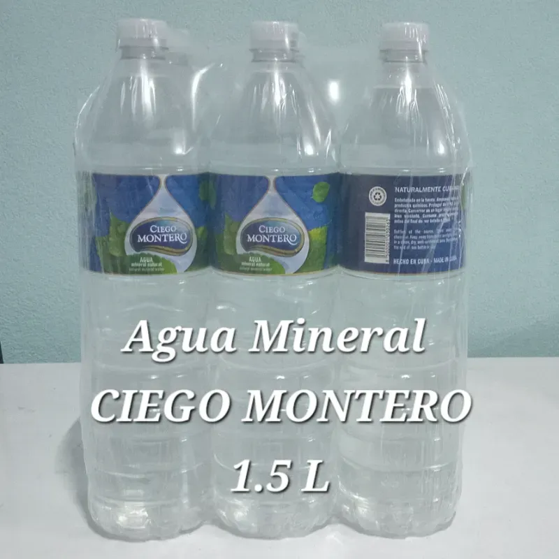 Agua Mineral CIEGO MONTERO 6 Pomo 1.5 L