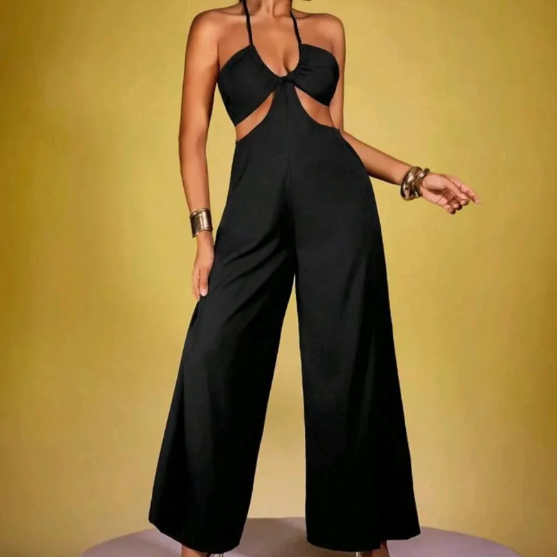 Mono pantalón con escote