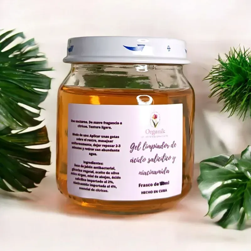 Gel de ácido salicílico y niacinamida