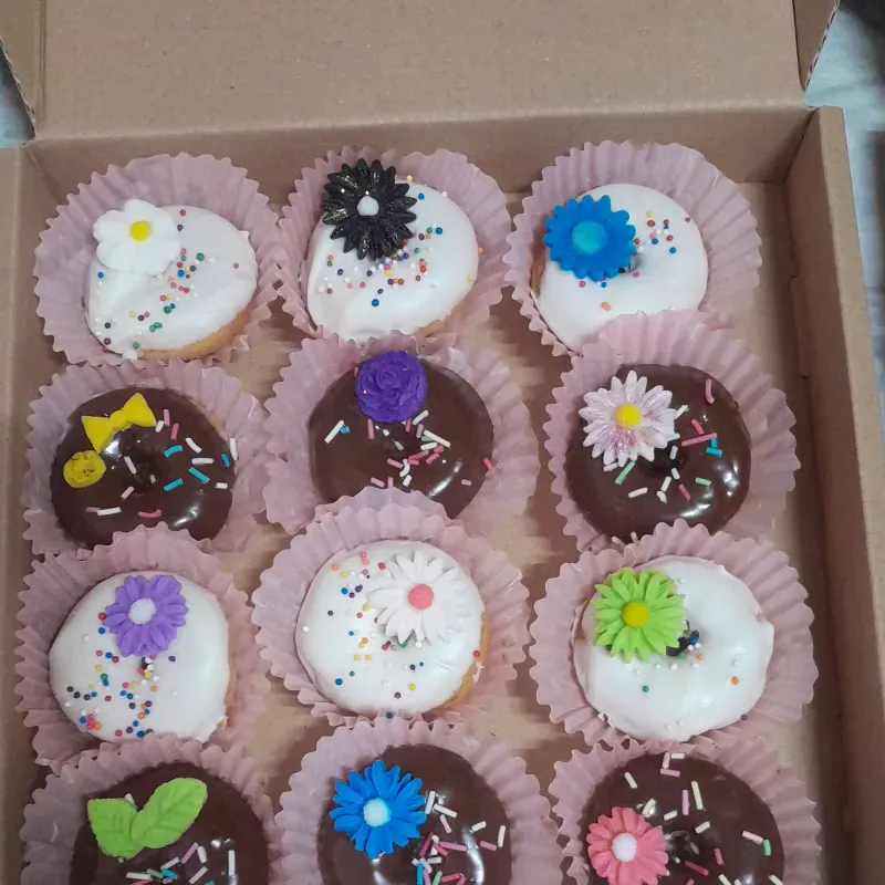 Cajita  de mini donas