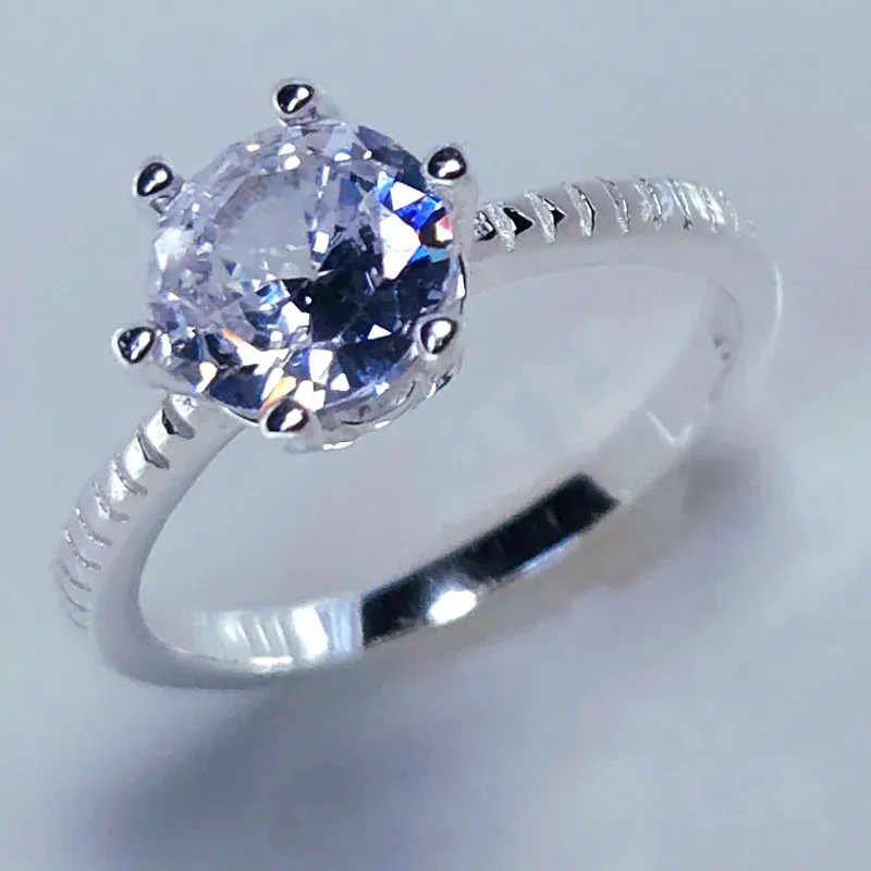 Anillo de compromiso en plata 925 #25