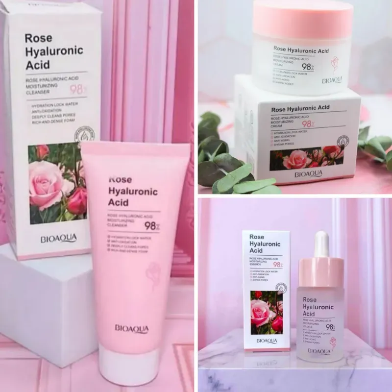 COMBO ÁCIDO HIALURÓNICO CON ESENCIA DE ROSAS