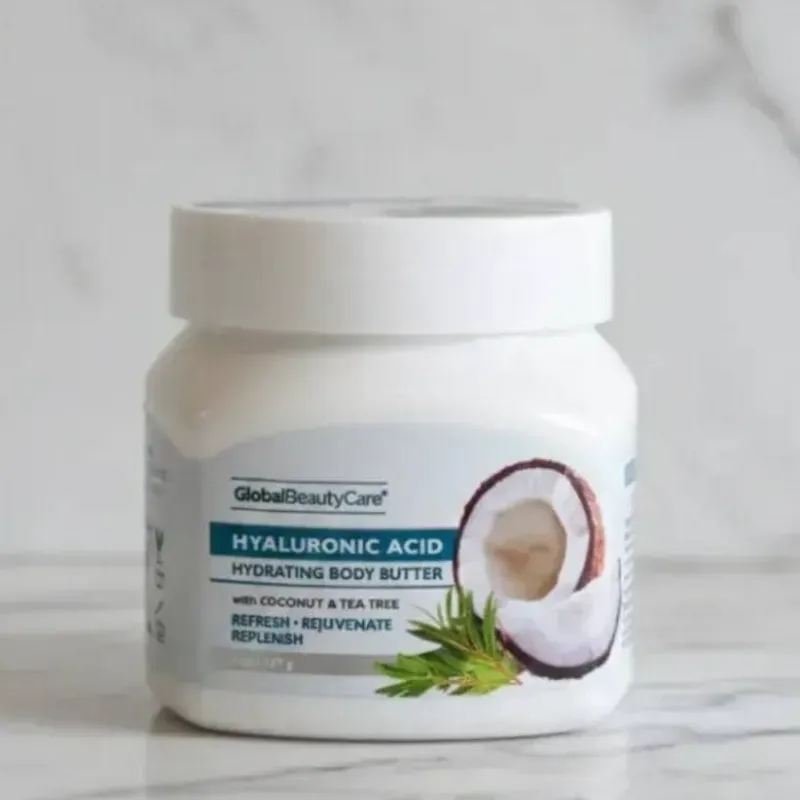 CREMA CORPORAL DE ÁCIDO HIALURÓNICO CON ACEITE DE COCO Y ÁRBOL DE TÉ 