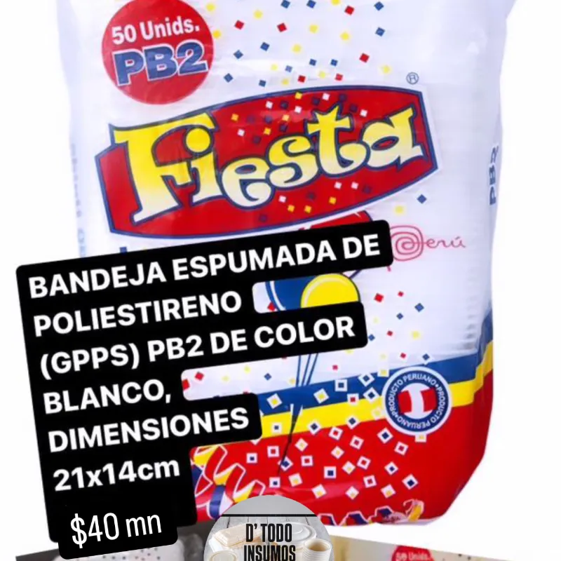 Bandejas Desechables/Fiesta