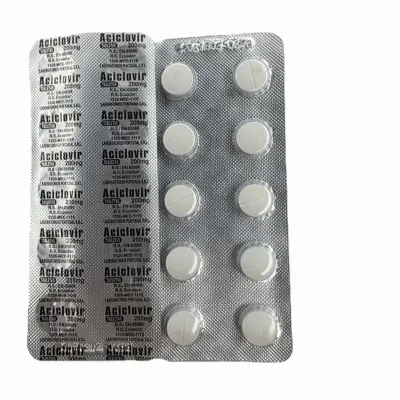 ACICLOVIR (200mg,10t)(VENCE 6-26)