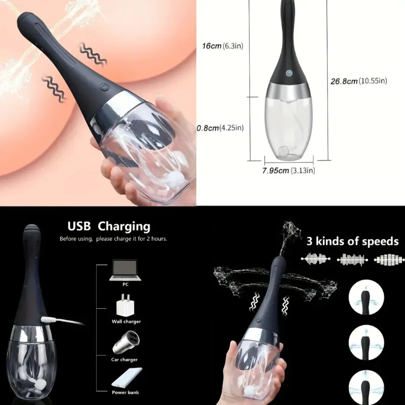 Enema recargable para limpieza anal