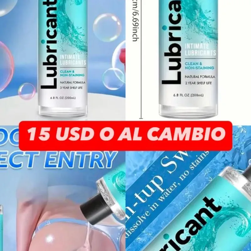 Lubricante a base de agua. 