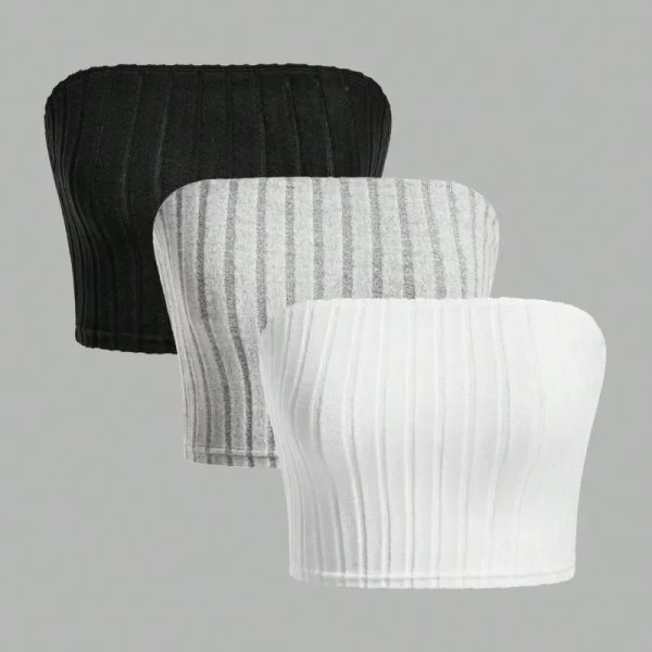 Tops cortos sin tirantes