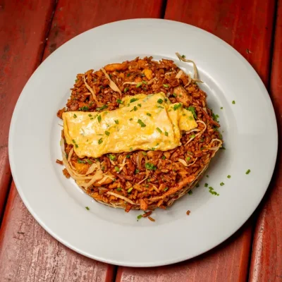 Arroz mixto (chorizo,pollo ,pescado ,huevo )