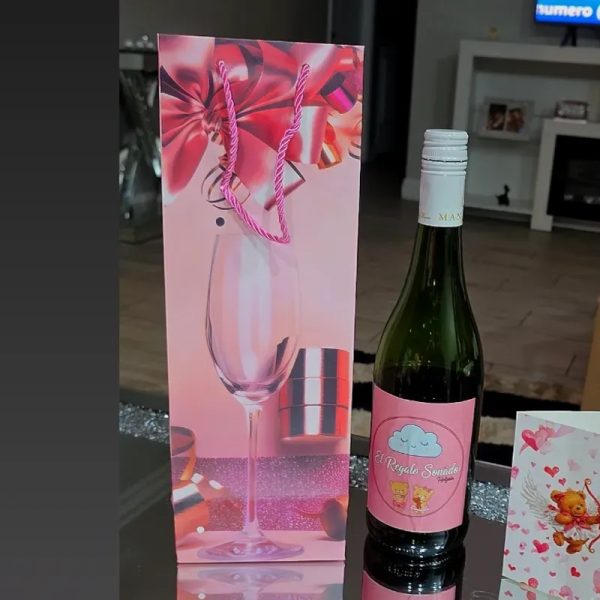 Botella con Bolsa de Regalo 