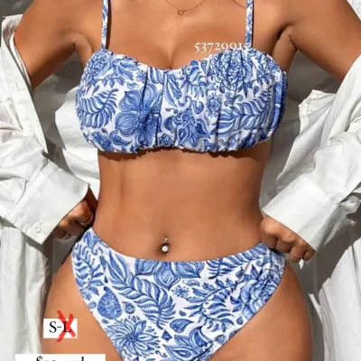 Azul y Blanca floral
