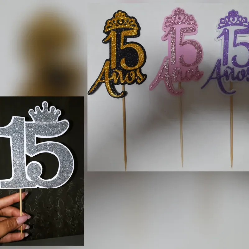 Topper sencillos para cakes