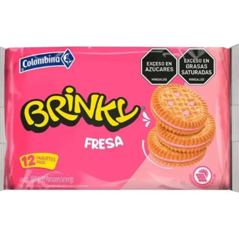 Galletas Fresa -Brinky 12u