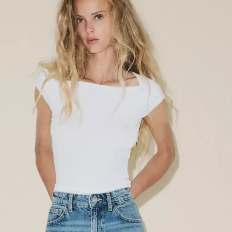 Camiseta Algodón Modal ZARA