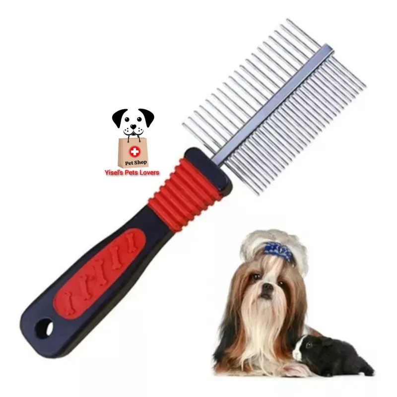 Peine doble para mascotas