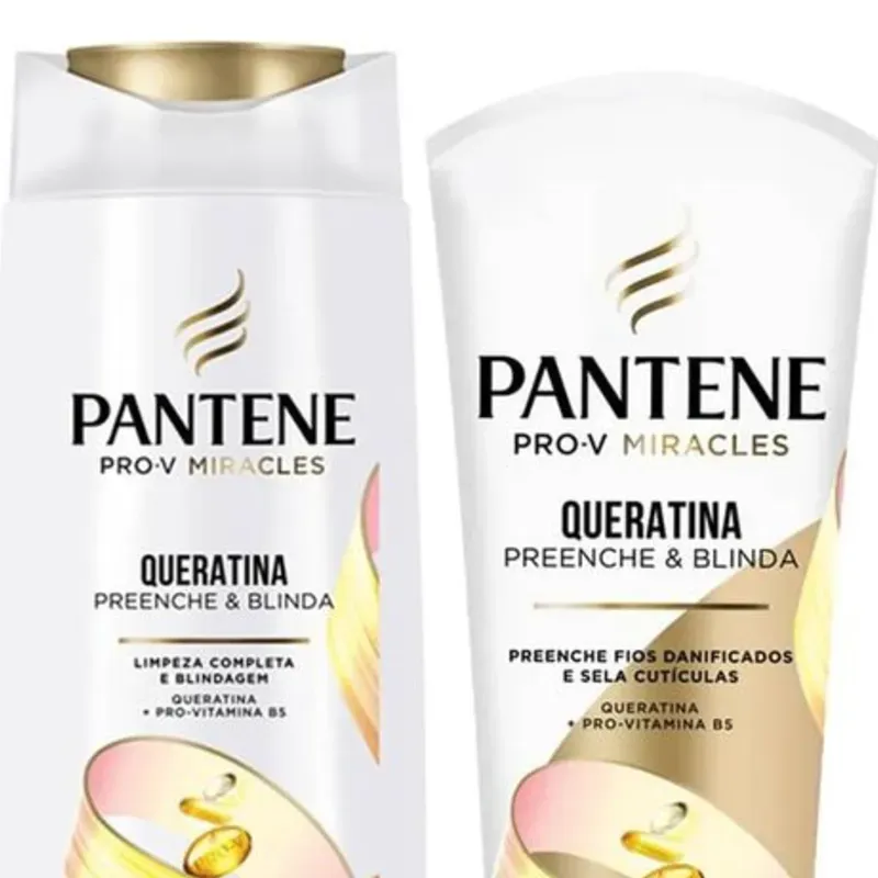 Juego de champú y acondicionador Pantene Keratina