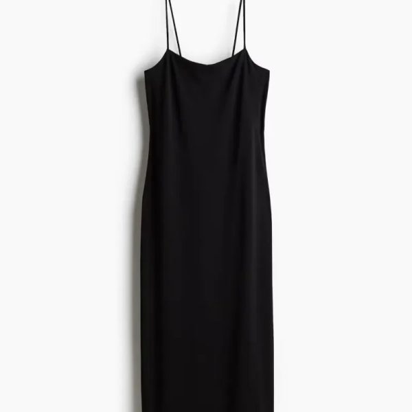 Vestido negro largo H&M