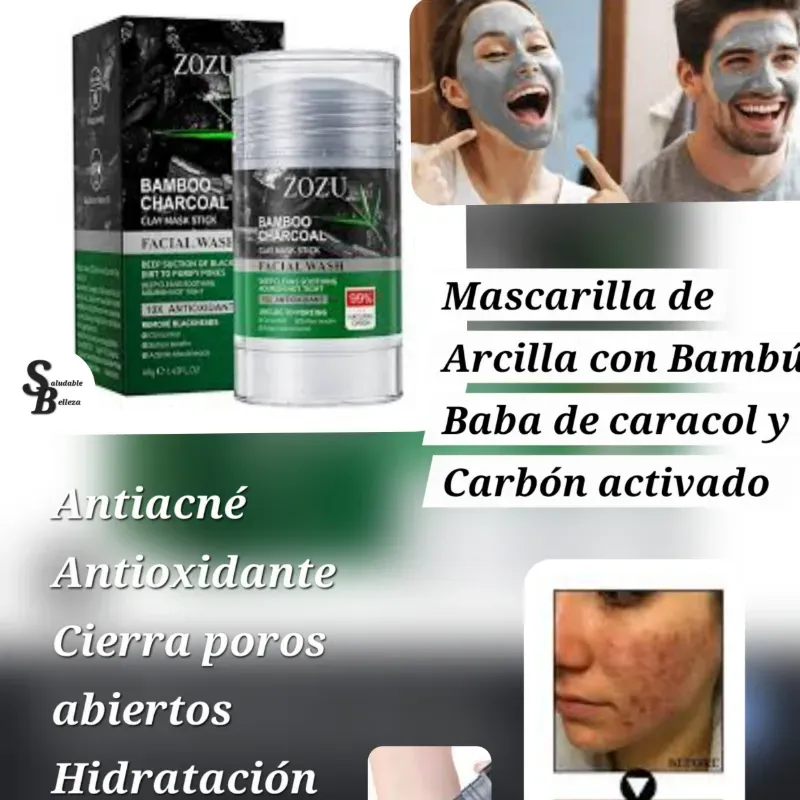 Mascarilla de Arcilla Bambú y Baba de Caracol